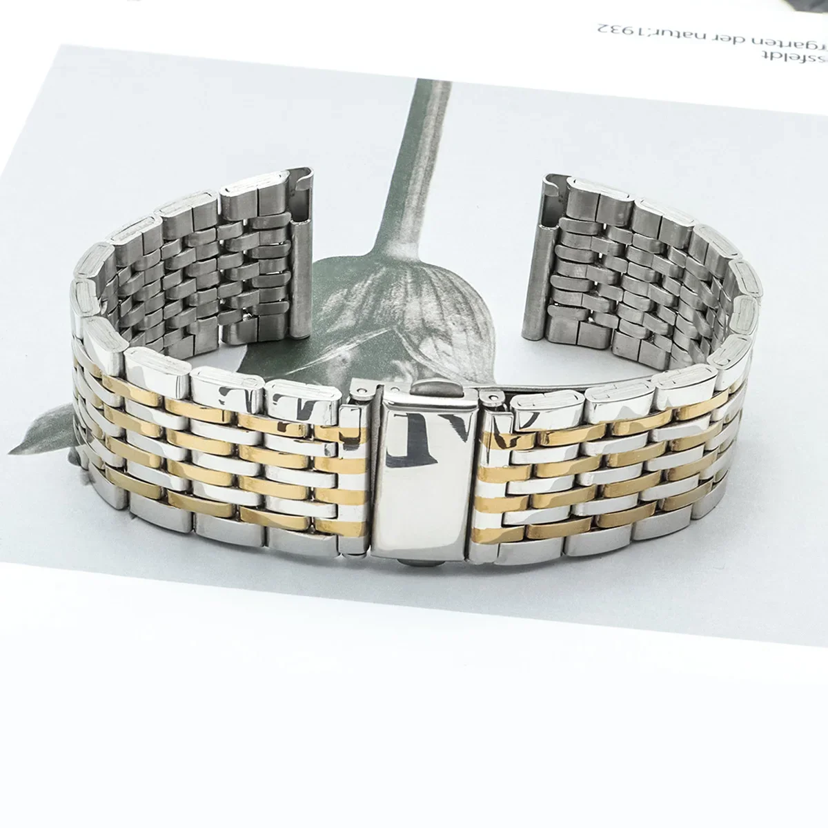 20 22mm Stainless Steel Band for Samsung Galaxy Watch 7 6 5 4 40/44mm 6Classic 43/47mm Metal Bracelet for Huawei GT4 3Pro Strap image 3