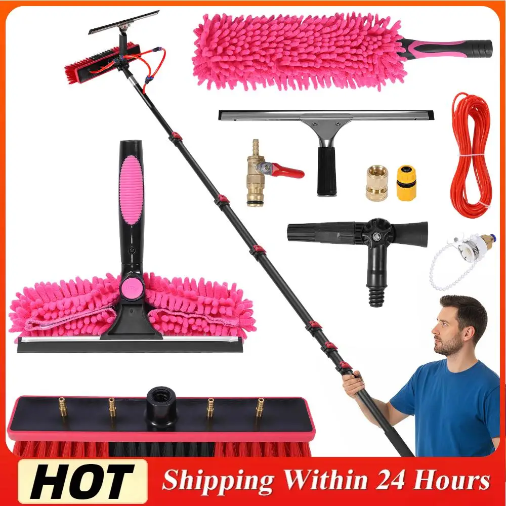 

11pcs Solar Panel Cleaning Brush and Squeegee Stainless Steel Solar Panel Roof Glass Cleaner Tool Lightweight