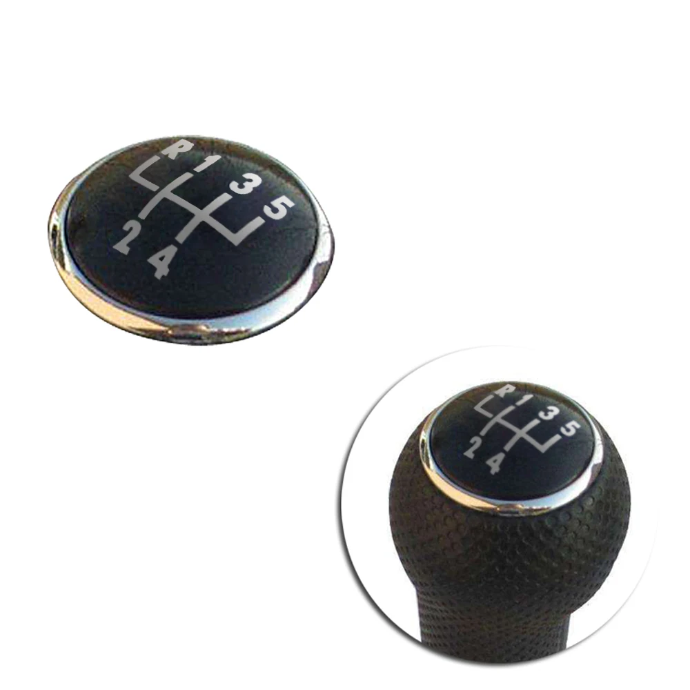 Auto Gear Knob Cap Car 5 Speed Gear Shift Knob Cap Car Badge Decor Cover Auto Interior Accessories For VW Golf Bora Jetta Polo