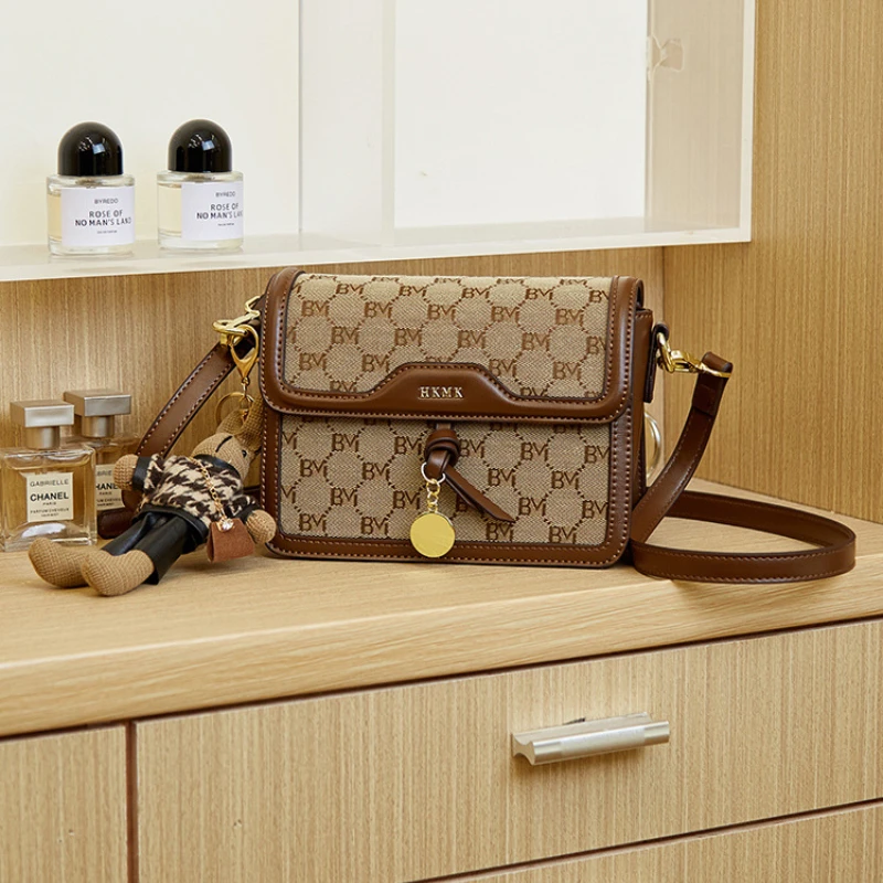 Bags Classic 2023 Women\'s Clothing Brand Stylish Square Bag Portable Messenger Bag Ladies Print Female Luxury Shoulder Bags