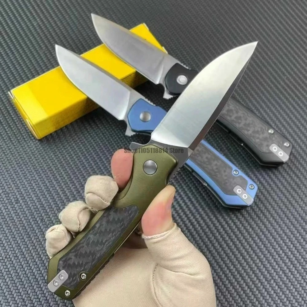 BK 714 D2 الصلب ألياف الكربون عدم الانزلاق مقبض التخييم الصيد سكين جيب متعددة الوظائف EDC بقاء سكين للفرد سكين اليد #1