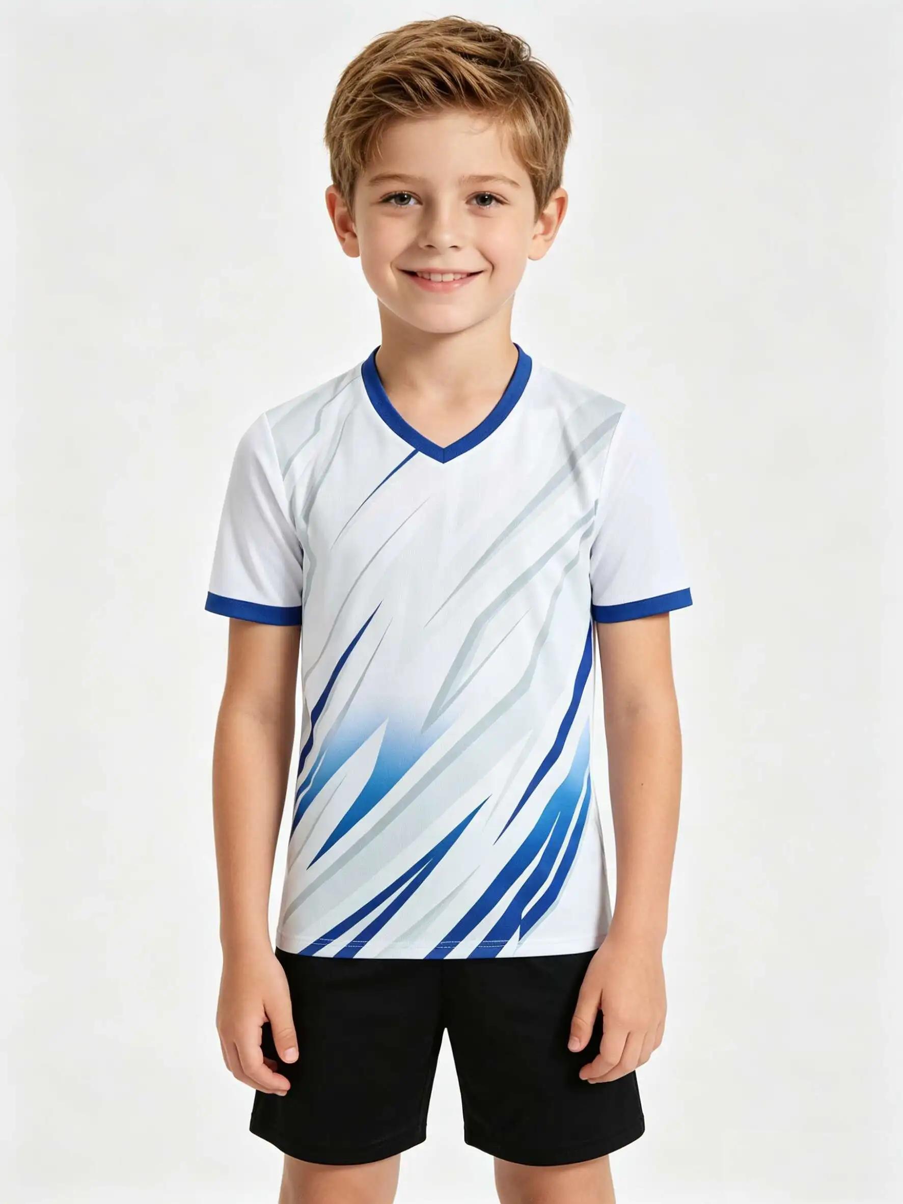 Children's Training Clothes Shirts Competition Suits Boys Girls Clothes20042