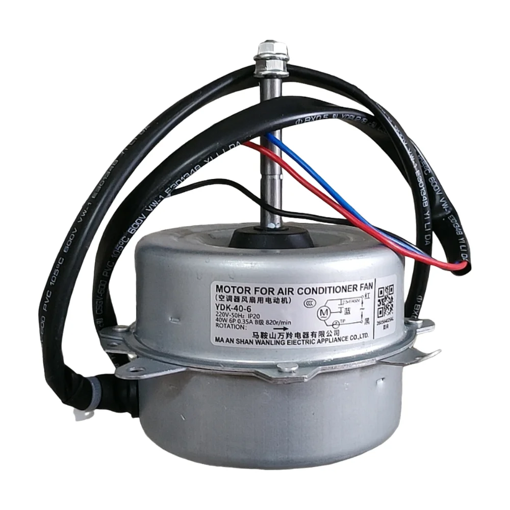 New for Air conditioner outdoor fan motor YDK-40-6 forward and reverse rotation outdoor fan motor
