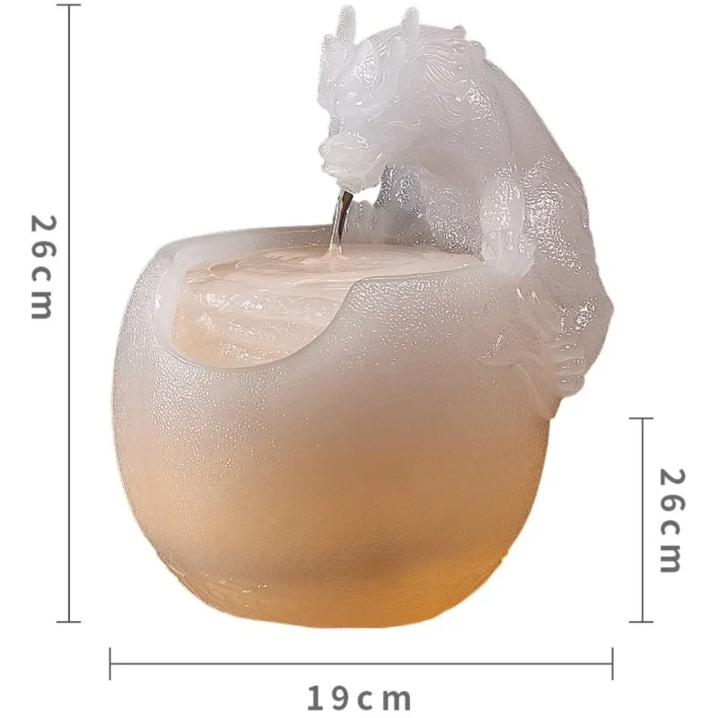 نافورة مياه لاكي جولد إنجوت ديكور فنغ شوي لغرفة المعيشة - زخرفة الجرم السماوي المتدفقة مع ميزة المياه المتداولة #5