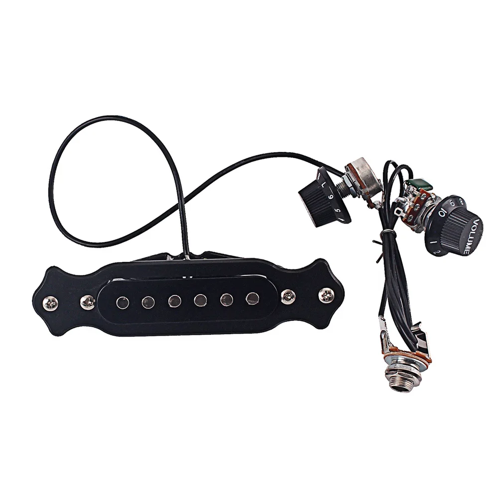 

Sound Hole Pickup Red Chelonian Shell For Acoustic Electric Guitar Magnetic Accessory Pickups Compatible With Bass