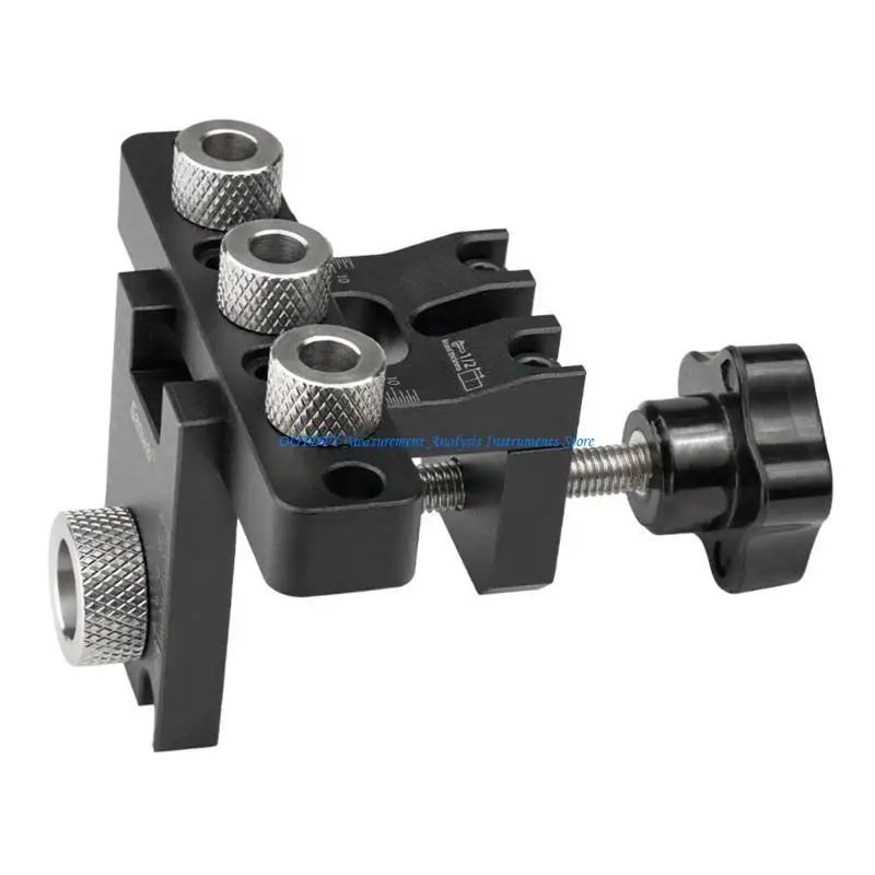 367D النجارة 3 في 1 Dowelling Jig قابل للتعديل ثقب الجيب دليل الحفر #5