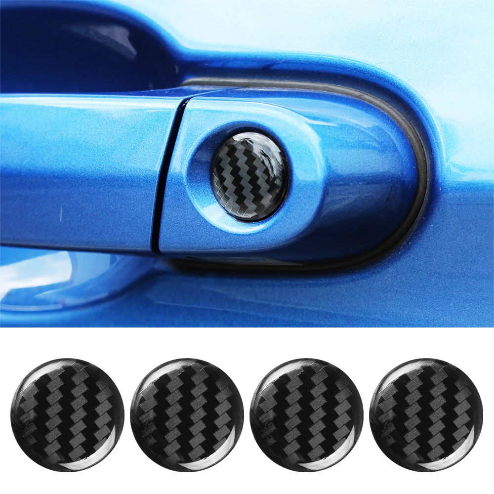 4pcs Car Lock Keyhole Stickers Decoration Protection For Volkswagen VW Polo Golf 8 5 6 7 Passat B5 B6 Tiguan Jetta Touran