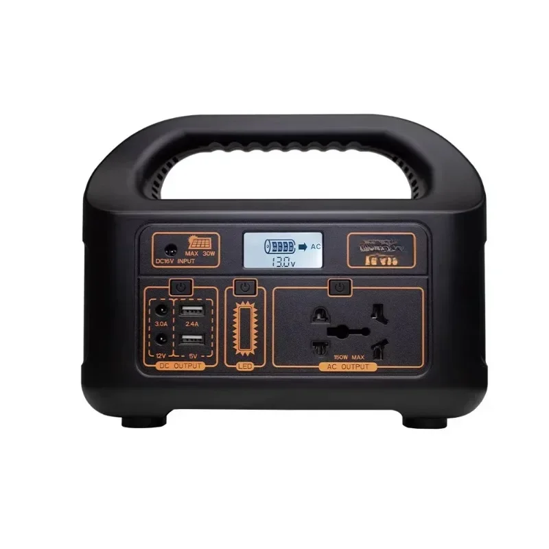 150W outdoor portable solar power supply with MPPT controller 12v energy storage inverter