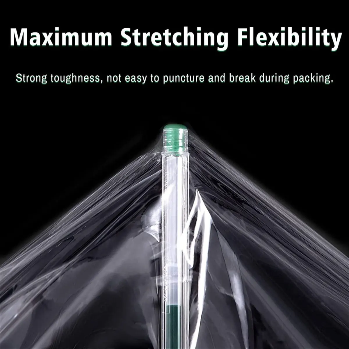 

Промышленная прозрачная эластичная пленка COFA 5,1 дюйма 1000 футов для обертки поддонов с пластиковой ручкой, самоклеящаяся упаковка