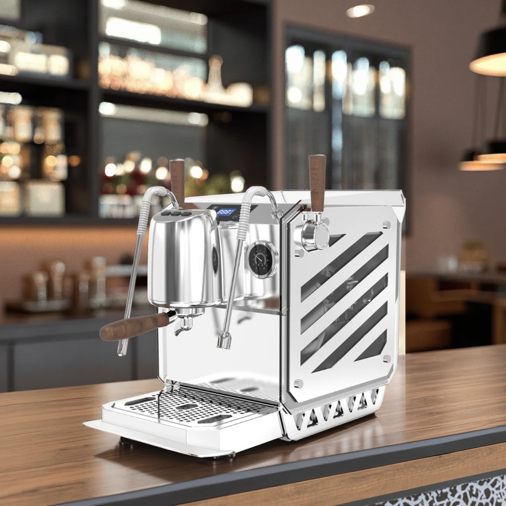 

Commercial Home Dual Boiler Espresso Coffee Machine Rapid Heating Automatic Professional NO Grinder Rapid Smart Coffee Maker