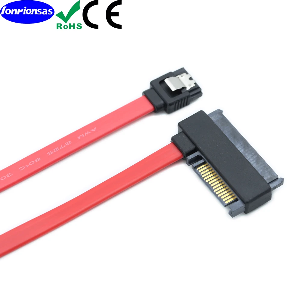 SFF-8482 29Pin ke SATA 7Pin female dengan kabel kait SAS Hard Disk terhubung ke Motherboard SATA Port adaptor Wire15PIN Power Por