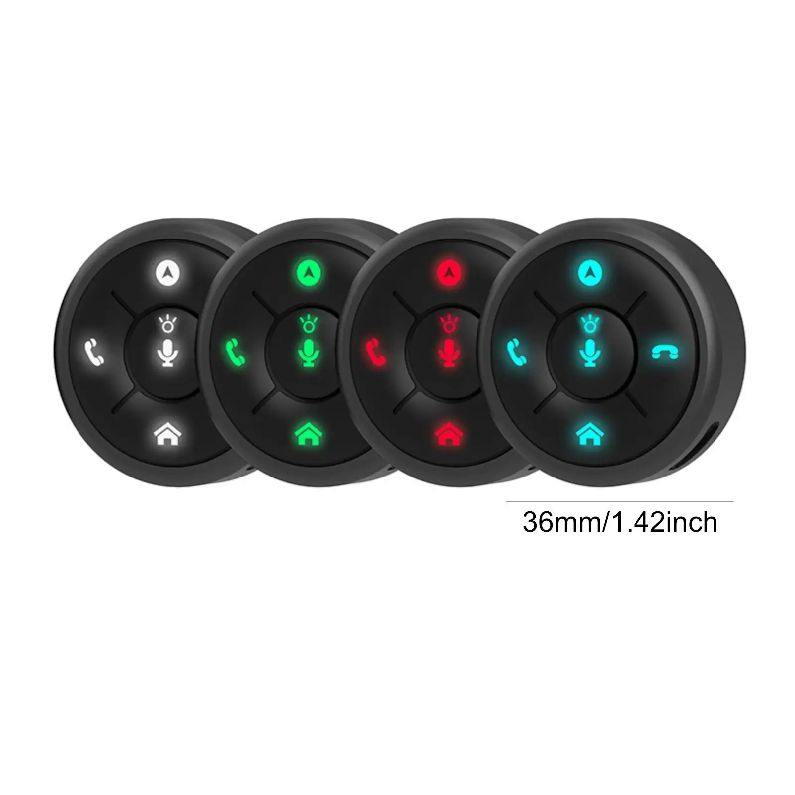 Universal Plastic Car Steering Wheel Remote Control Button Multifunctional Navigation and Audio Controller for Auto