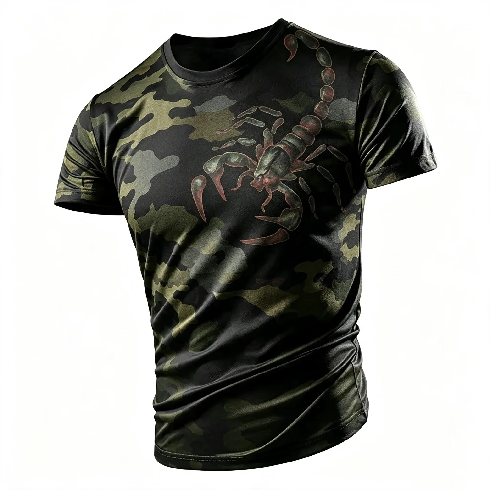 3D Printed Cool Scorpion T-Shirt For Men Women Trend Animal Pattern Tees Summer Loose Round Neck Tops Short Sleeves T Shirts