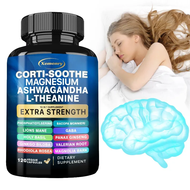 

Corti-Soothe Supplement - Promote Cortisol Balance, Improve Sleep Quality, Relaxation, Relieve Fatigue, Support Adrenal Health