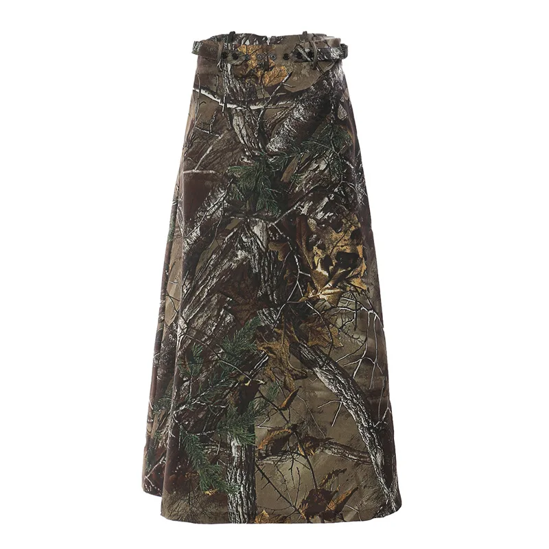 2024 Neuer Original-Dschungel-Langrock für Damen, Ele-A-Linien-Baumwollrock, Fiti-Druck, personalisierter mittellanger Rock