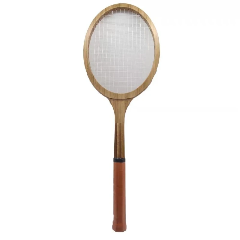 

Professional Tennis Rackets Beginners Practice Tennis Rackets Wooden Adults Training Racket Durable Portable Racquet Sports