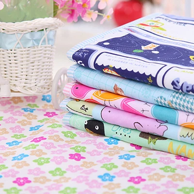 1Pc Cotton Baby Changing Pad Three-layer soft baby waterproof changing pad baby bed sheet changing pad Color Random