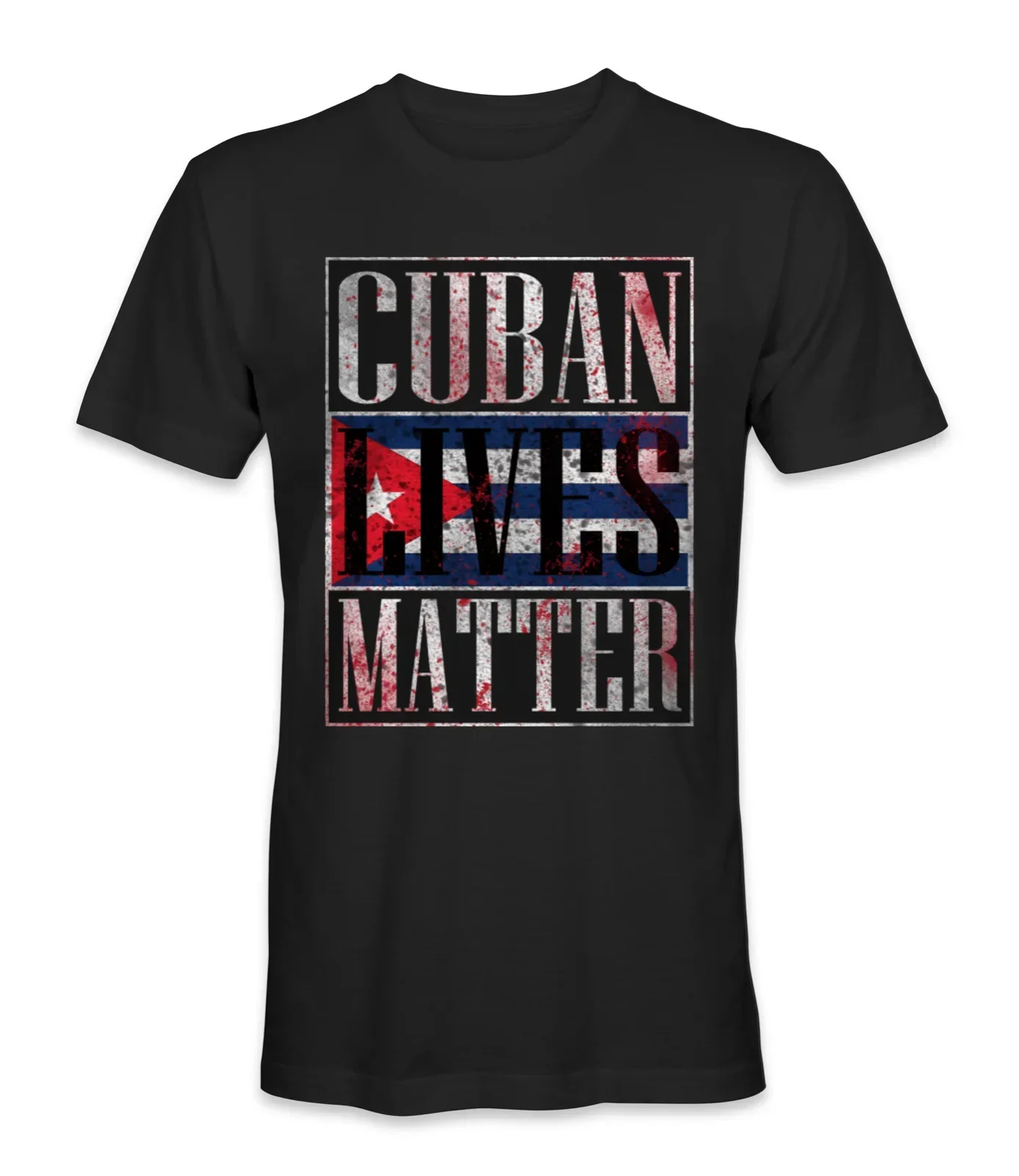 Cuba Cuban lives matter country t-shirt Cotton Men Basic Tops Fitness Tee Shirt