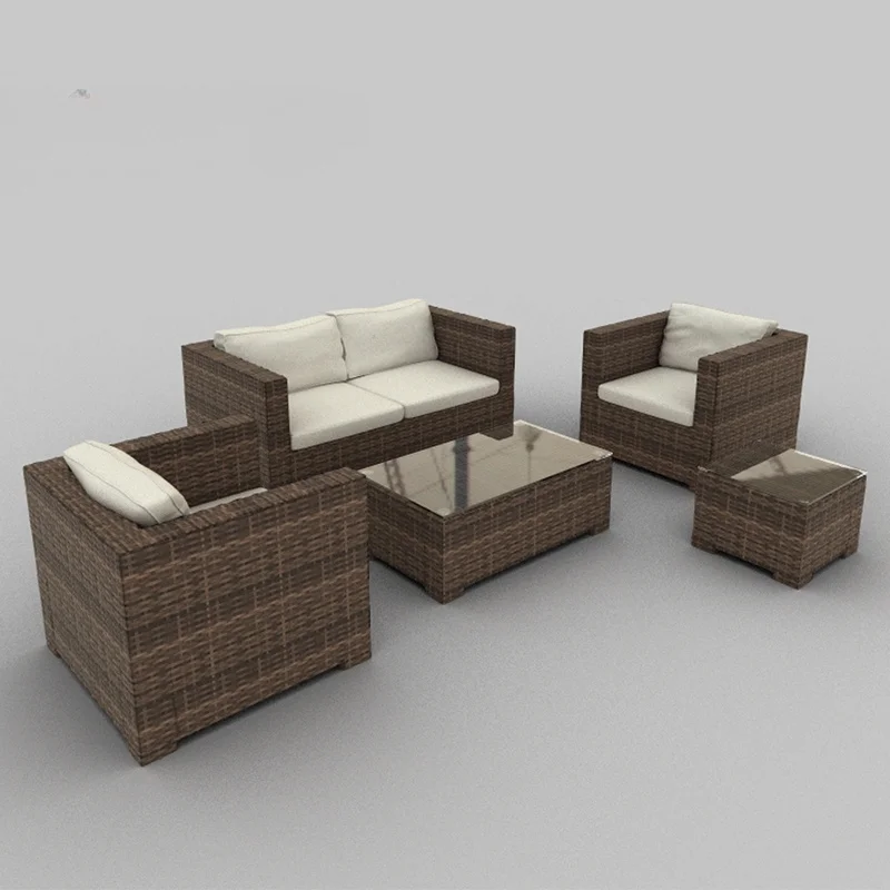 Modern Wicker Patio Sofa Lounge Home Set Wicker Patio Outdoor Rattan Furniture Garden Sofa