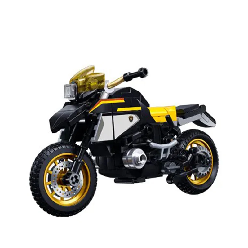 New SLUBAN BMW S1000 R1250 Moto Motorcycles Building Blocks Sets Motorbike Car Speed Champions Model Brick Toys Kids Gifts