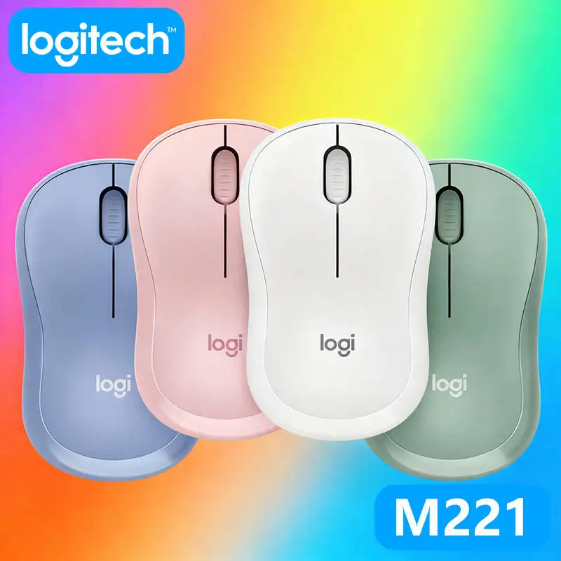 

Logitech M221 Silent Wireless Mouse - 75g Ultra-Lightweight Body 2.4GHz Connection Quiet Clicks Ideal for Laptop Desktop Users