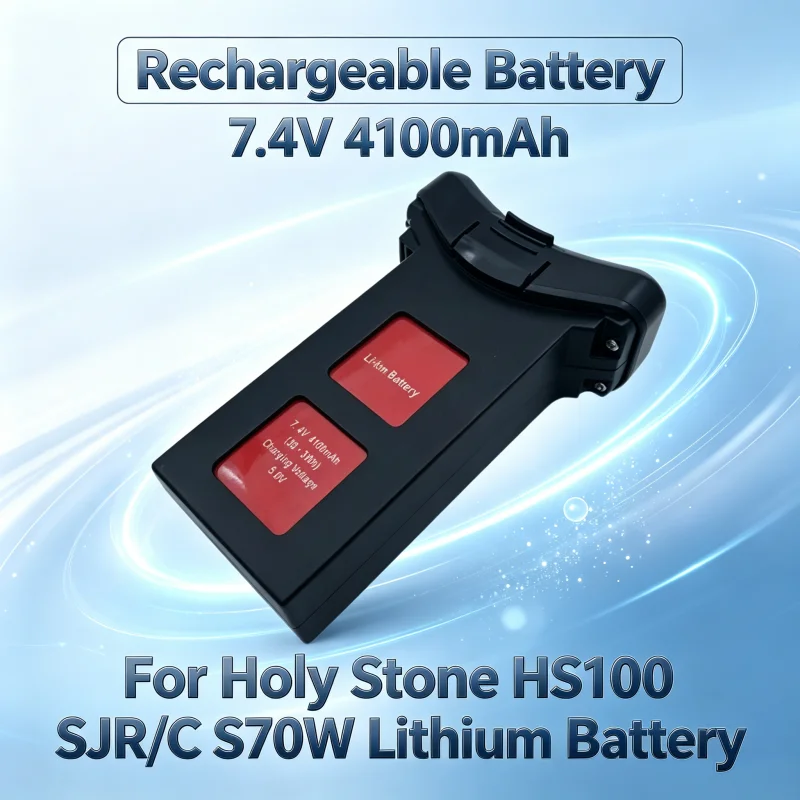 7.4V 4100mAh Replacement Battery for Holy Stone HS100 SJR/C S70W Lithium Battery RC Drone Quadcopter Spare Parts