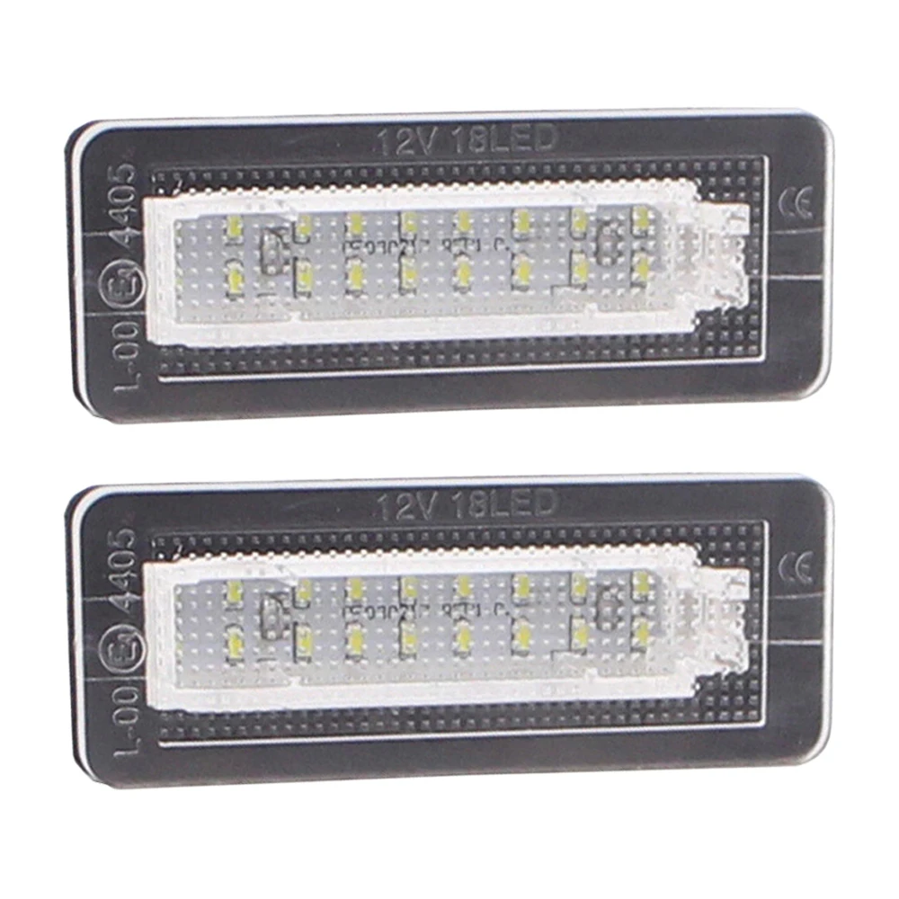 Car LED License Plate Tag Lamp for Benz Smart Fortwo Coupe Convertible 450 451 White Light LED License Plate Light Accessories