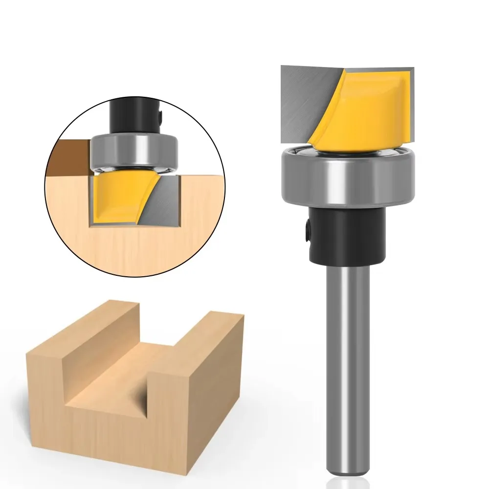 

1PC 1/4" 6.35MM Shank Milling Cutter Wood Carving Hinge Mortise/Template Router Bit - 3/4"W X 7/16"H Tenon Cutter Woodworking