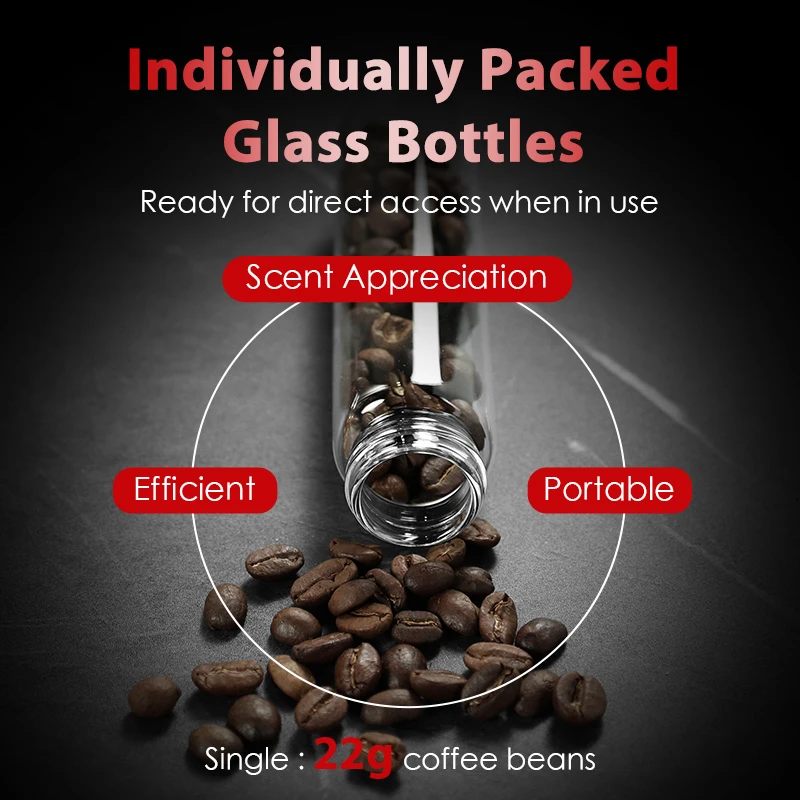 Caffepro Coffee Beans Storage Tube Container Display Single Dose Tea Exhaust Valve Barista Tools Espresso Accessories Coffeeware