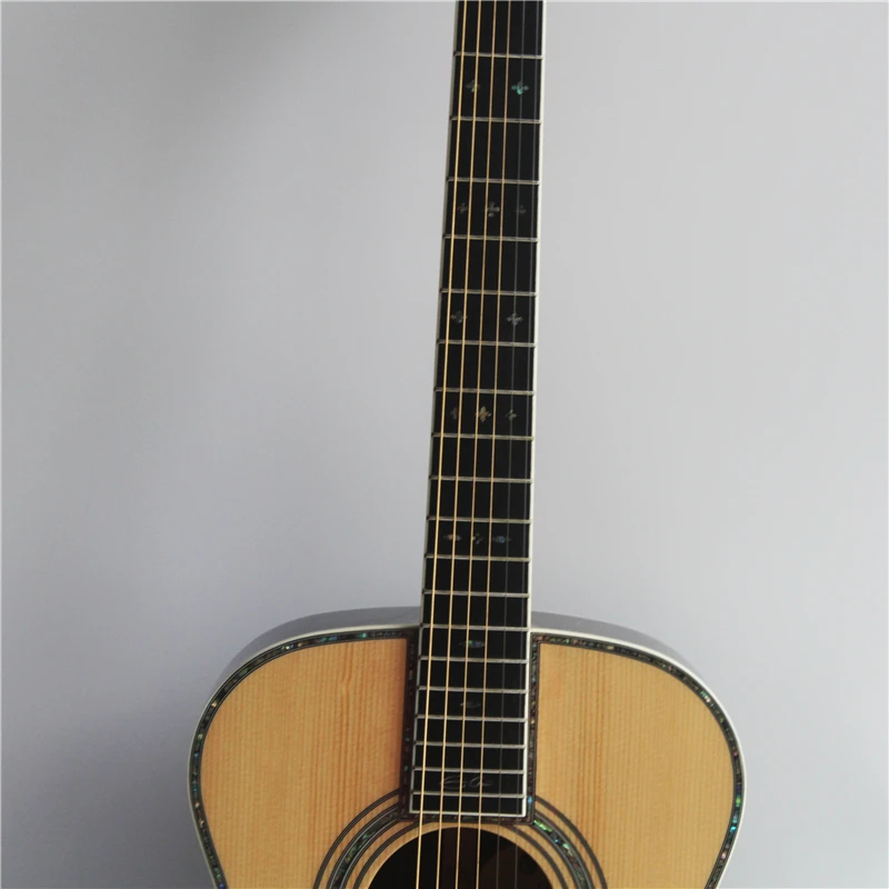 OM style 40 inch acoustic guitar, handmade solid wood guitar,