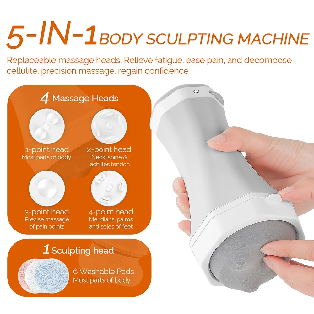 5-in-1 Body Sculpting Machine Wireless Body Slimming Massage Fat Burning  Anti-Cellulite Relieve Tired Lifting Hip Roller