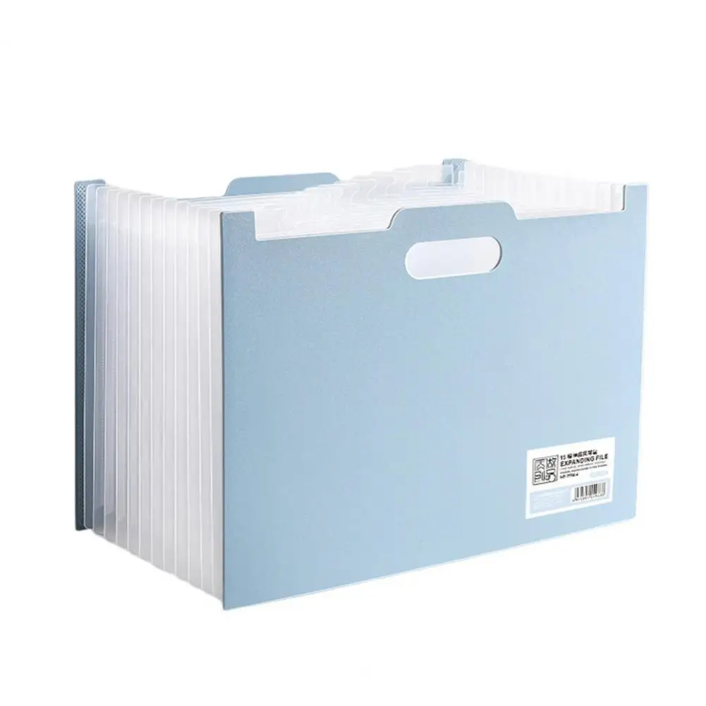 กระเป๋าทรงหีบเพลงแนวตั้งมีรหัสสีแฟ้มซองแนวตั้งมี13ใบสำหรับบ้านสำหรับจดหมาย/A4เพื่อประสิทธิภาพ