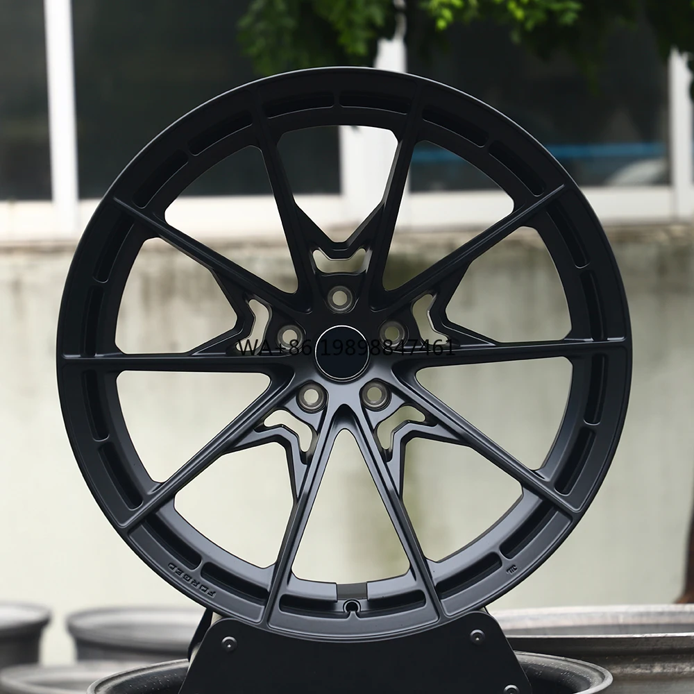 

HTOR Deep Concave Matt Black 5 Holes Sport Forged Car Rims 18 19 20 21 22 Inch Aluminum Alloy Forged Car Wheels With Good Price