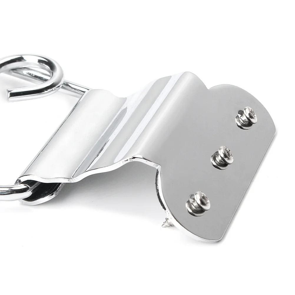

Metal Plated 6 String Tailpiece For Guitar Durable Replacement Exquisite Color Long-Lasting Use Guitar Parts