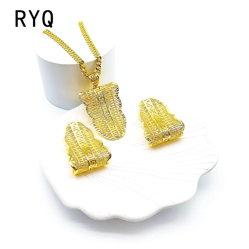 RYQ Earing Set Choker Earrings Clearance Offers Cheap Jewelry Sets for Women Gift Jewellery Necklace Women's Promotion African