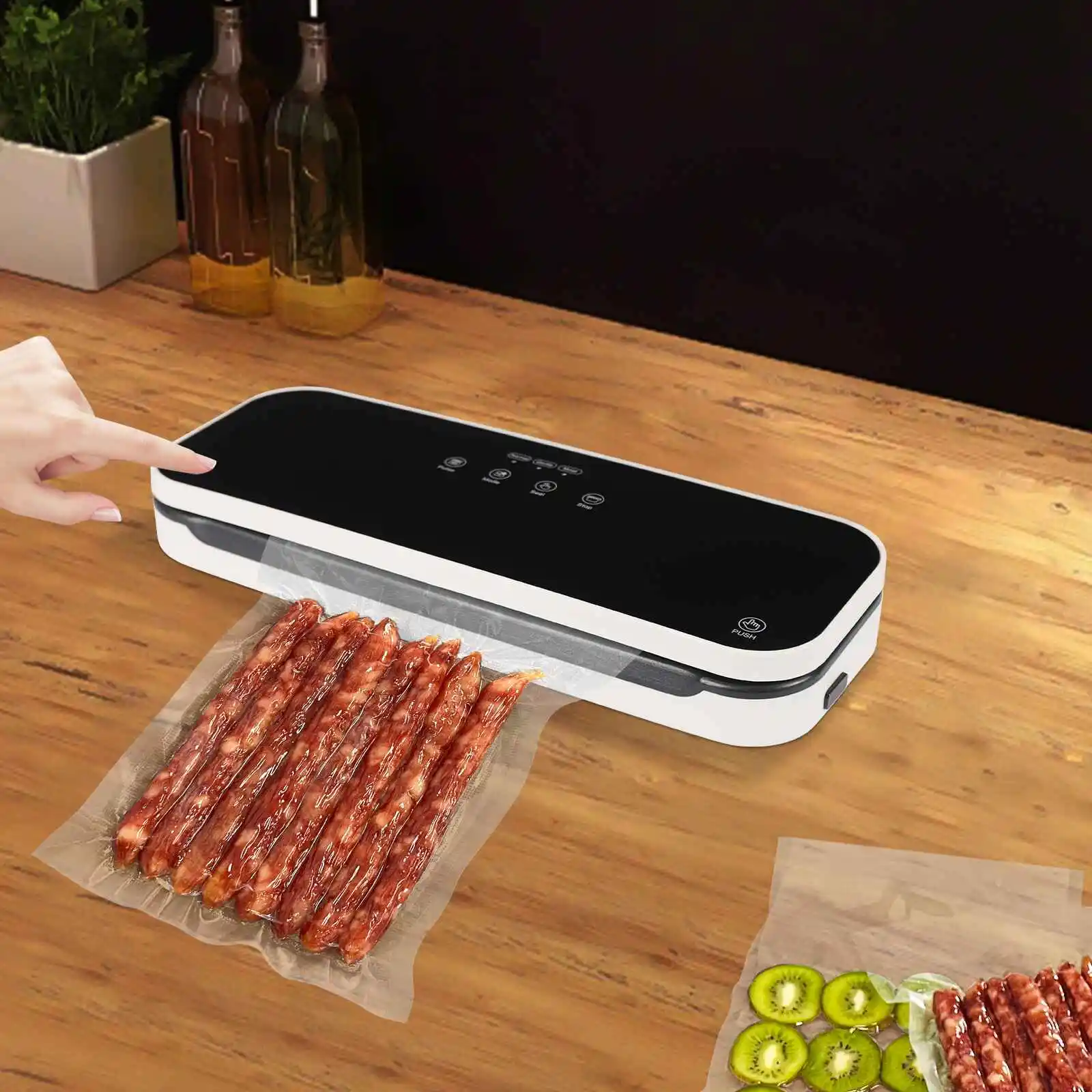 

Automatic Food Vacuum Sealer Machine, 180Kpa Multifunction Commercial Preservation, 100W Intelligent Control Sealing Time 8-10s