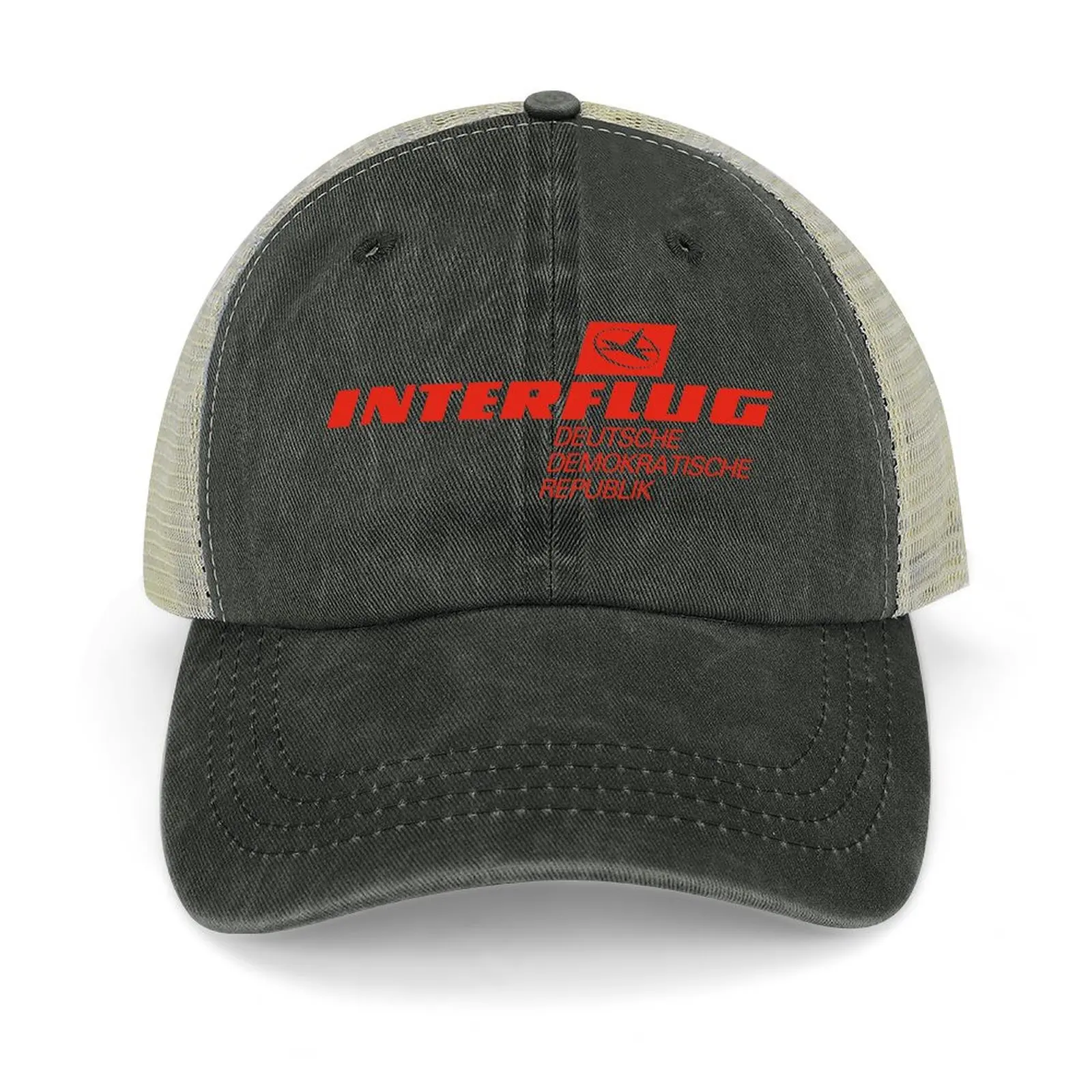 

Interflug East Germanys Airline - Deutsche Demokratische Republik Baseball Cap Rave birthday cute Golf Wear Men Women's