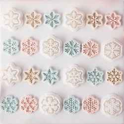 Christmas Snowflake Series Soft Pottery Earrings Clay Cutters Ceramic Polymer Clay DIY Jewelry Pendant Mold Cutting Gift Tools