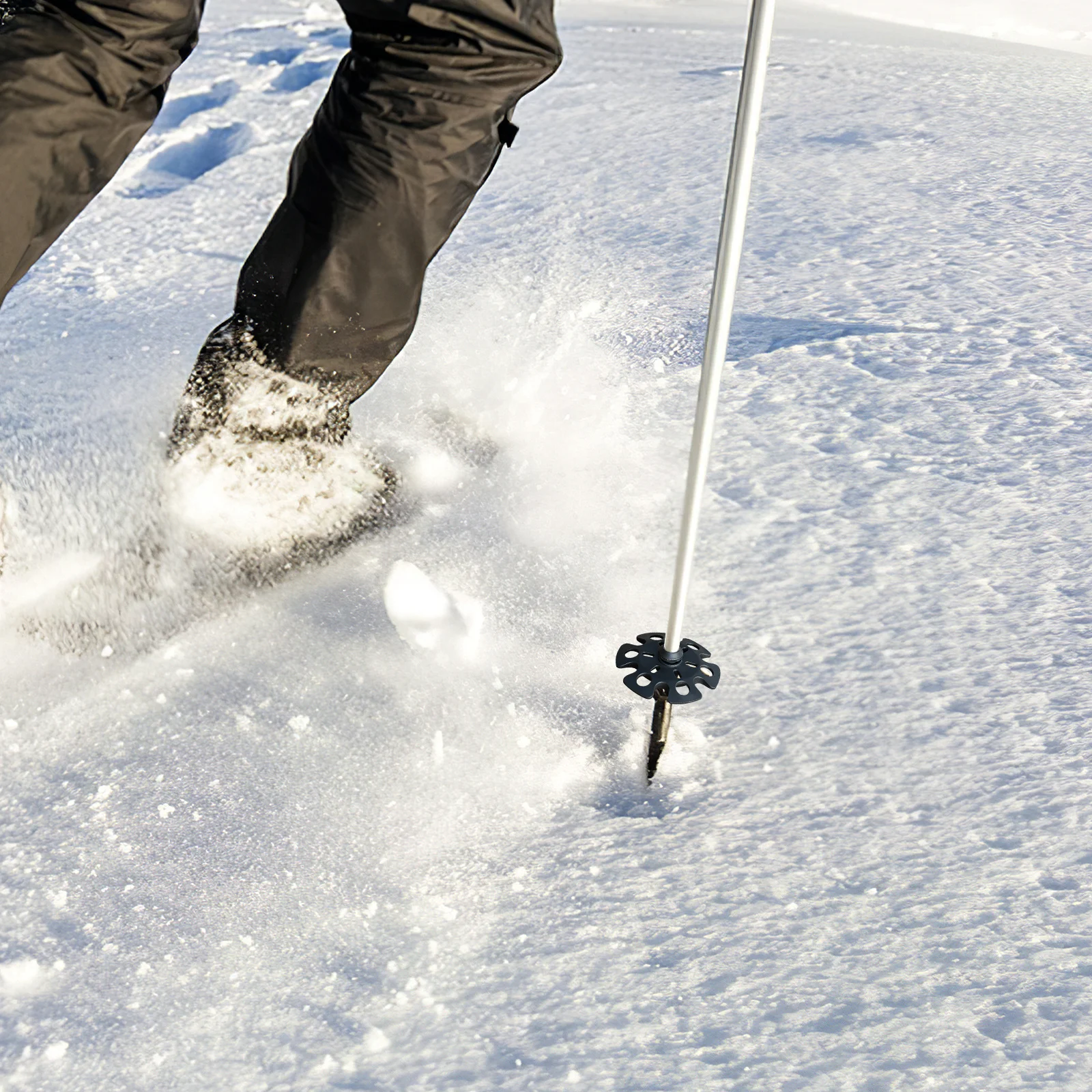 4 pezzi punte per bastoncini da trekking all'aperto lavello da neve preventer fango fiocco di neve disco bastone da passeggio cuscinetti per piedi escursionismo fiocco di neve pad