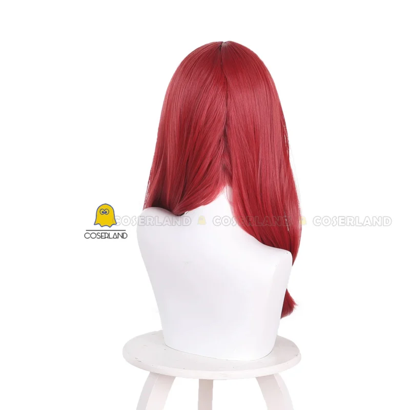 Anime Kakegurui Twin Sado Mikura Cosplay Wig Red Hair Heat Resistant Fiber Hair Girl Women Juraku Sachiko Accessory Free Wig Cap