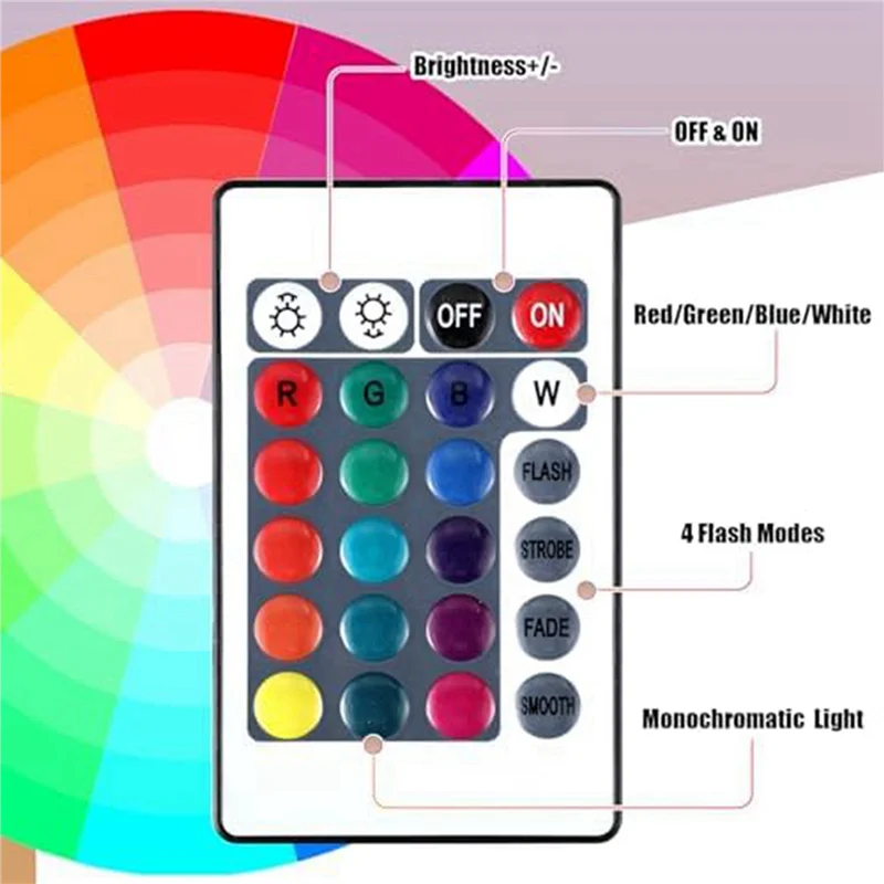 【Hot Selling】12 Pcs Christmas 3D Night LED Lamp Base Gift 16 Colors LED Light Display Base With Remote Control USB Cable Lamp Ba