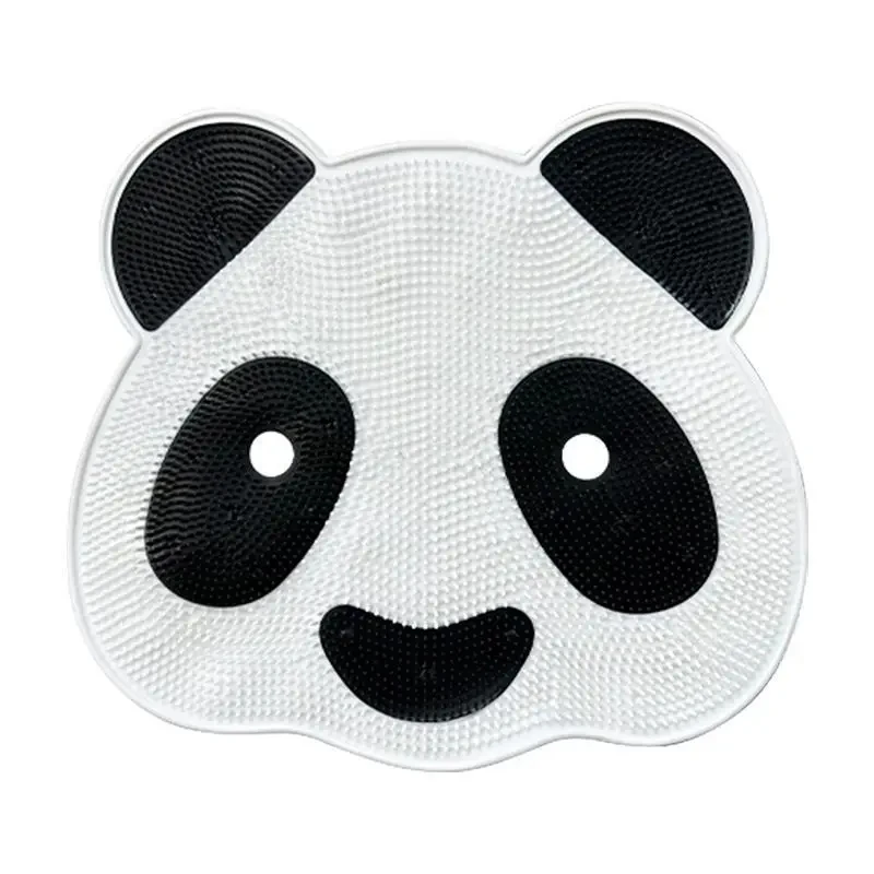 Panda Silicone Massage Pad Bathroom Anti Slip Bathing Back Rubbing Divine Instrument Foot Wash Dead Skin Shower Room Floor Pad