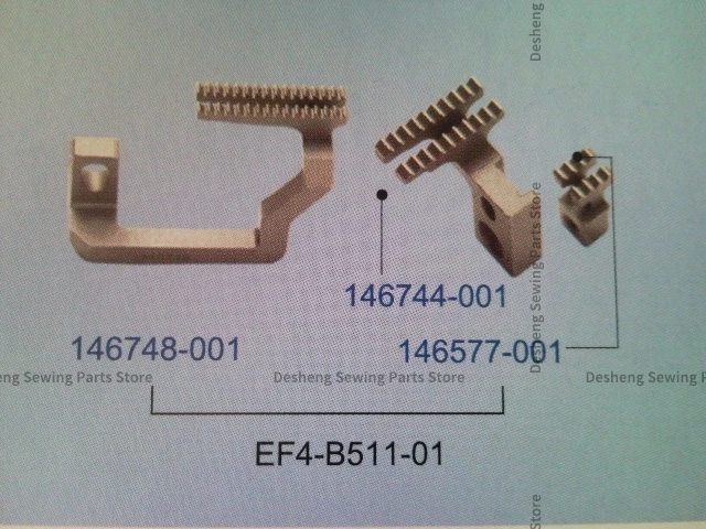 

Промышленная швейная машина, 1 шт., 146748-001, 146577-001, корм для собак, 146748, 146577 зубьев, для Brother EF4-B511 Overlock