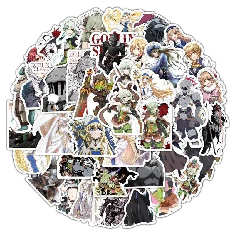 10/25/50pcs Anime Goblin Slayer Sticker Waterproof Decal Car Trolley Laptop Notebook Waterbottle Cartoon Graffiti Stickers