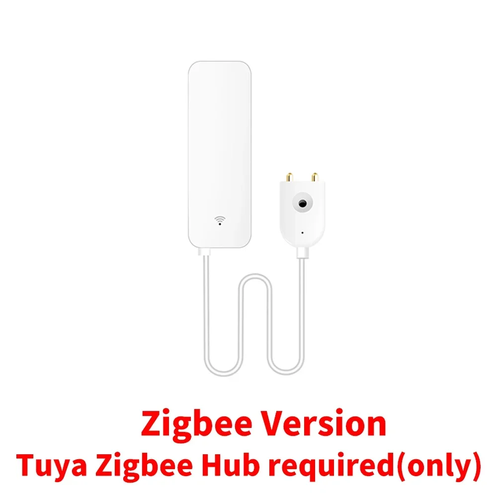 Tuya WiFi Zigbee waterleksensor, waterlekdetector Smart Life APP Meldingswaarschuwingen, wateroverstromingslekalarm Home Security