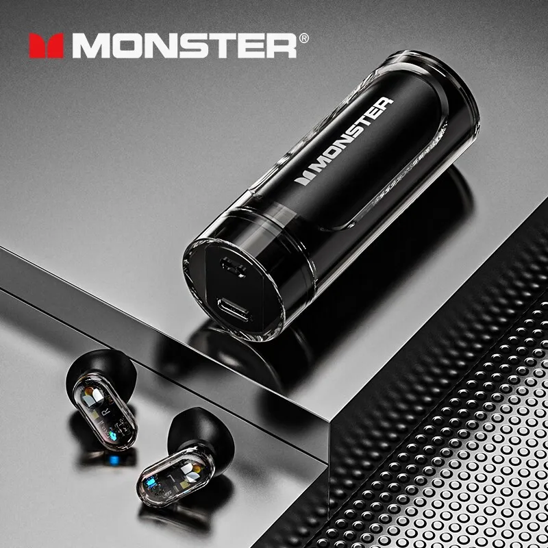 Monster XKT13 Wireless Bluetooth 5.3 Headphones TWS Mini Earbuds Lipstick Design Headset Noise Reduction Earphones With rope New