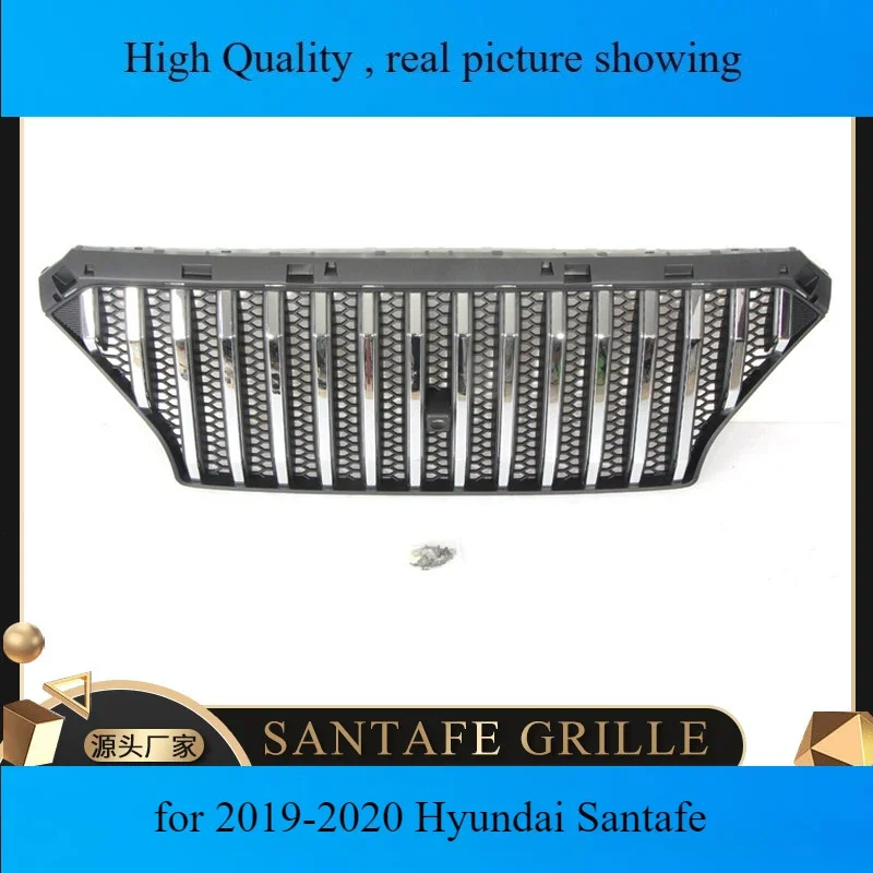 

car Front Bumper Grill Center Grille for 2019-2020 Hyundai Santafe Grille auto Racing grills