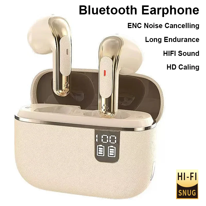 For xiaomi Lenovo Bluetooth Headphone Wireless Headset Quality HiFi Stereo Earphone ENC-calling Noise Reduction Earbuds
