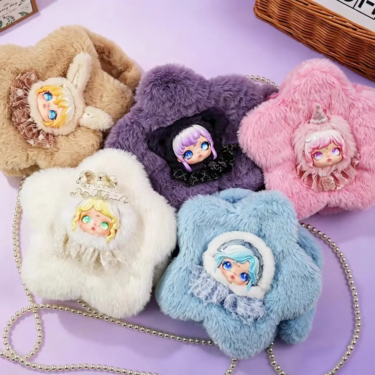 

Dumia Snow Secret Surprise Blind Box Vinyl Plush Bag Shoulder Messenger Bag Girl Birthday Gift Mysterious Gift Box