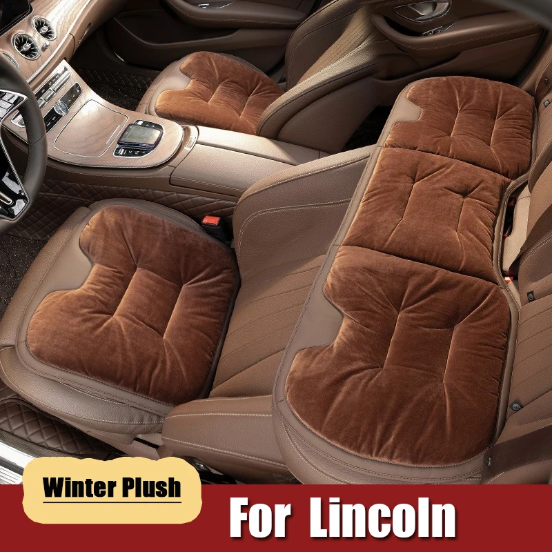 

Car Seat Cushion Flannel Winter Warm Anti Slip Rear Seat Soft Pad For Lincoln Aviato MKZ MKS MKX MKT LS Nautilus Continental